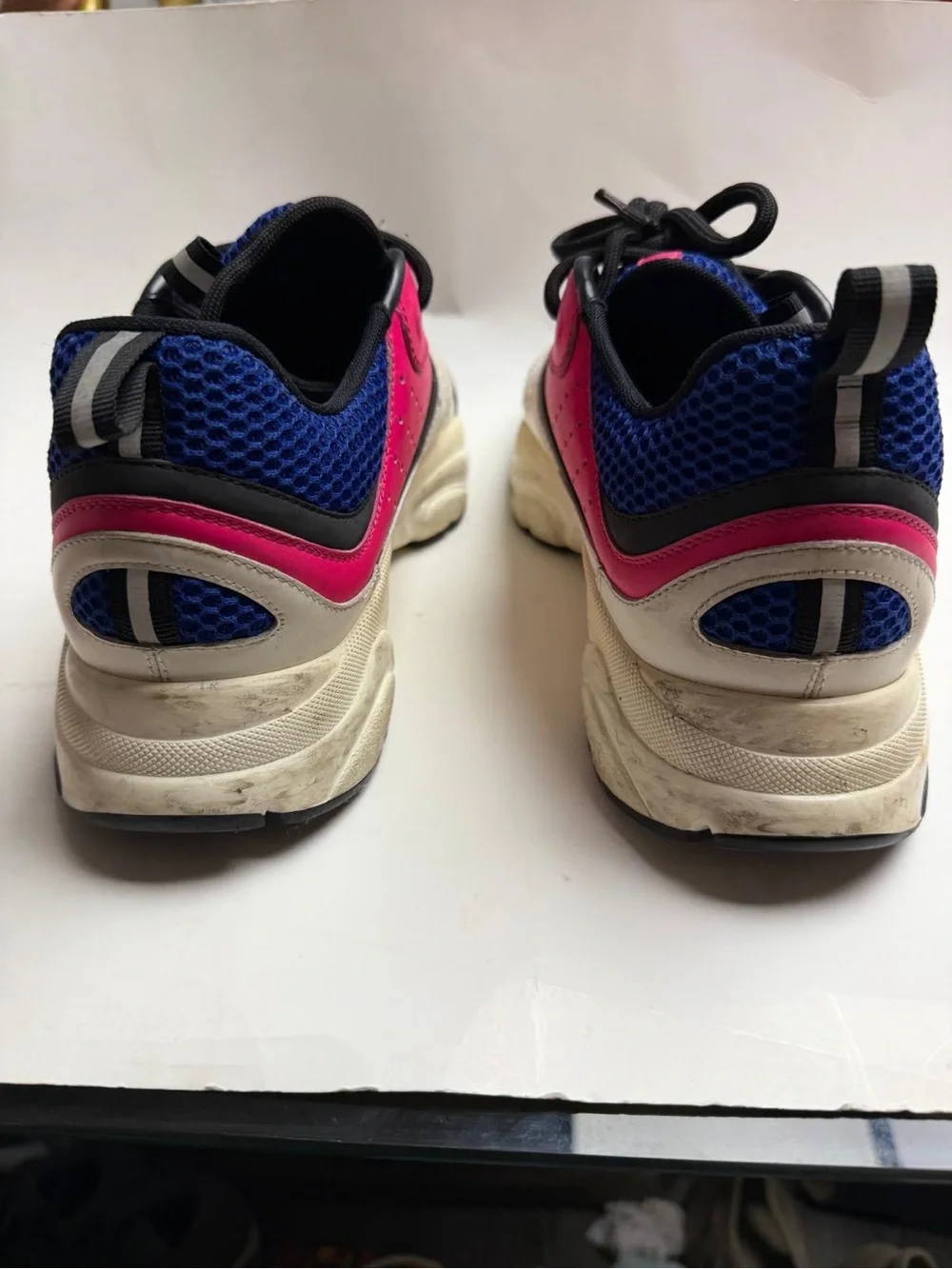 Dior B22 Sneakers Pink Blue White Black EU 43 US 10 Men’s w/ Original Box